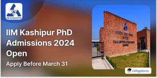 IIM Kashipur PhD Admissions 2024 Open; Apply Before March 31